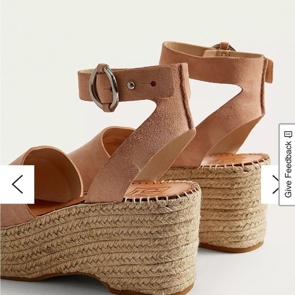 Dolce Vita Tan Leather Espadrille Platform Sandals Size 9 - Picture 3 of 10